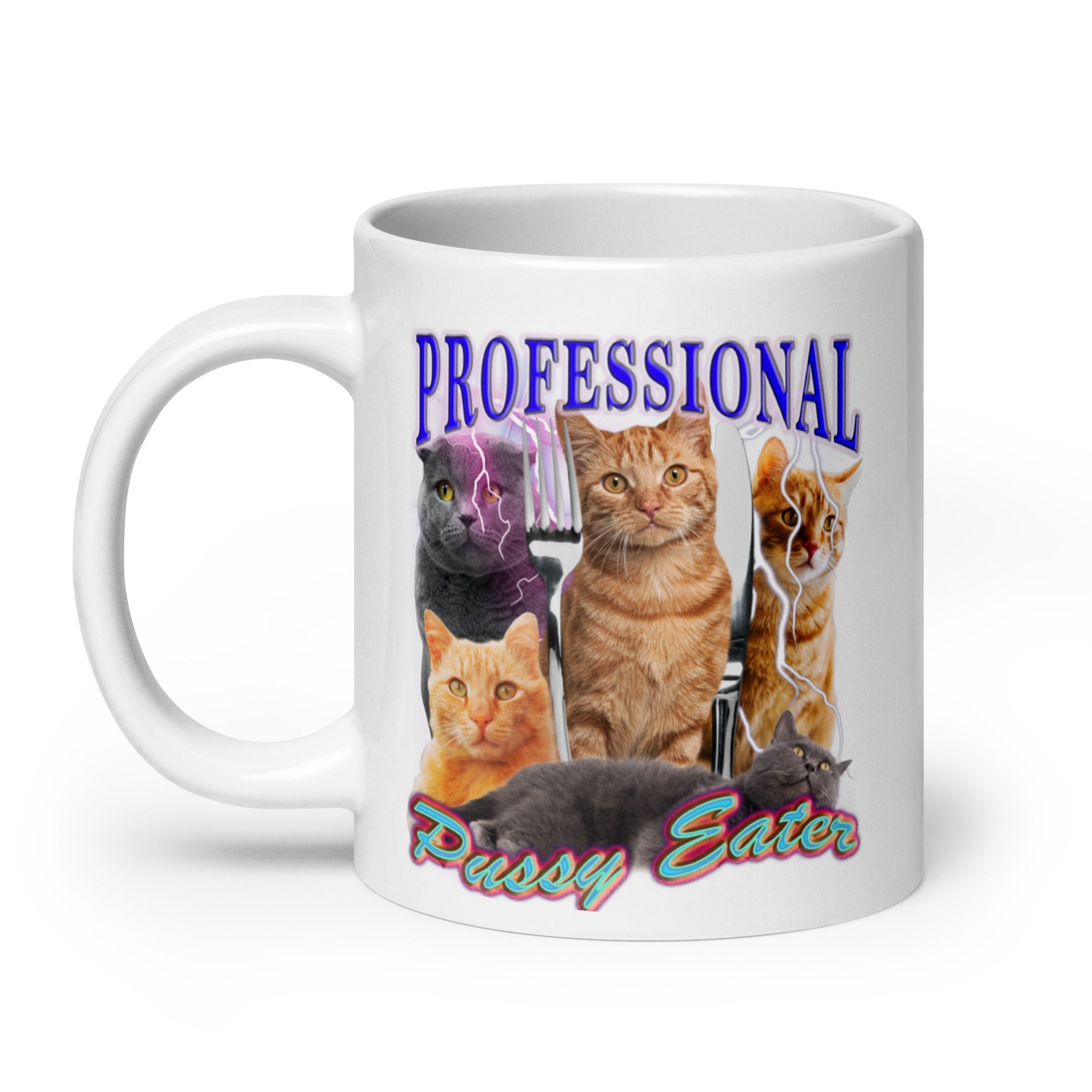 Professional Pussy Eater White glossy mug