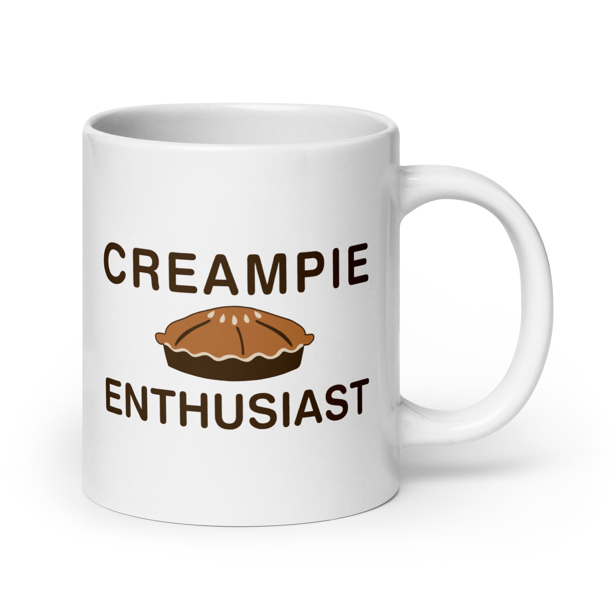 Creampie Enthusiast White glossy mug