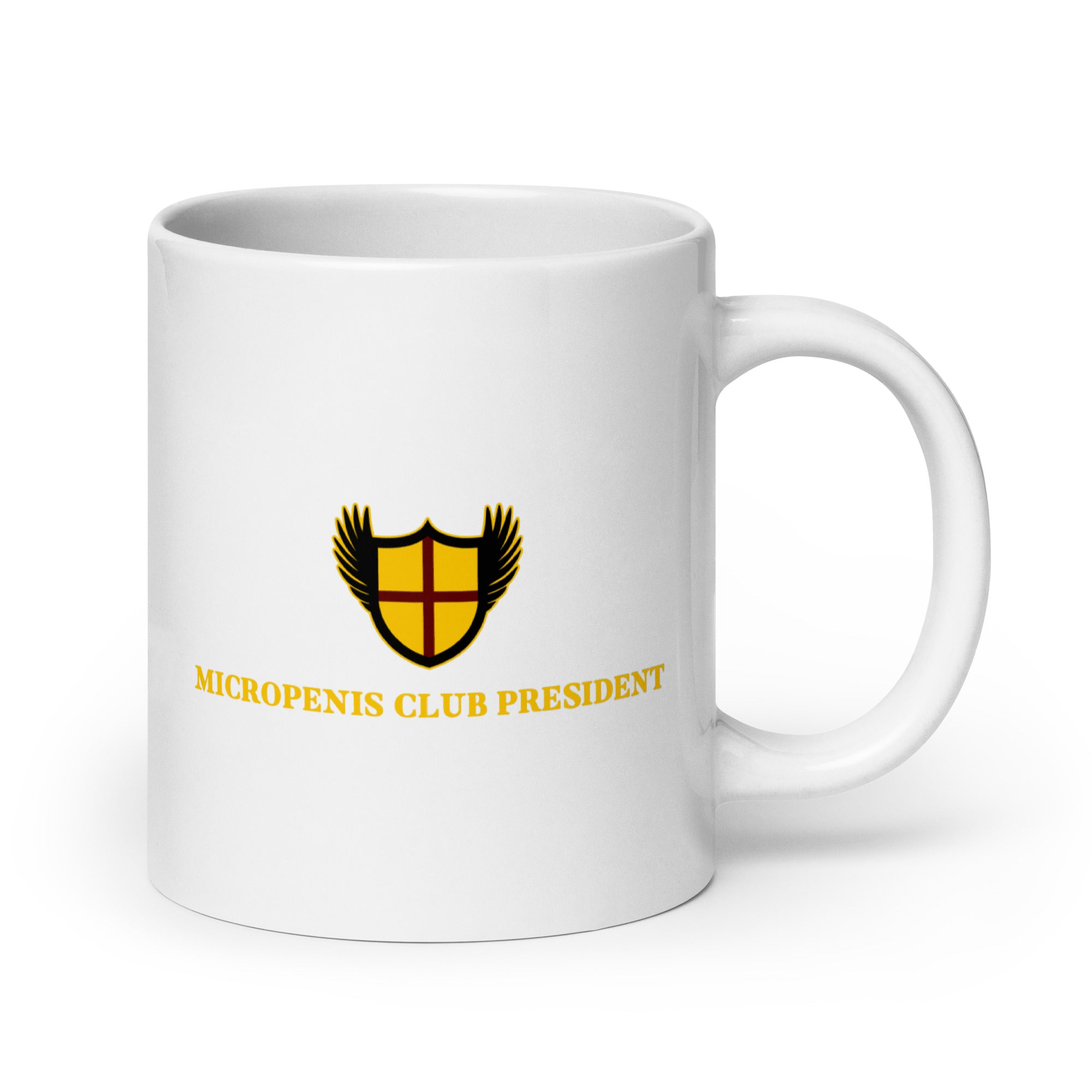 Micropenis Club President White glossy mug