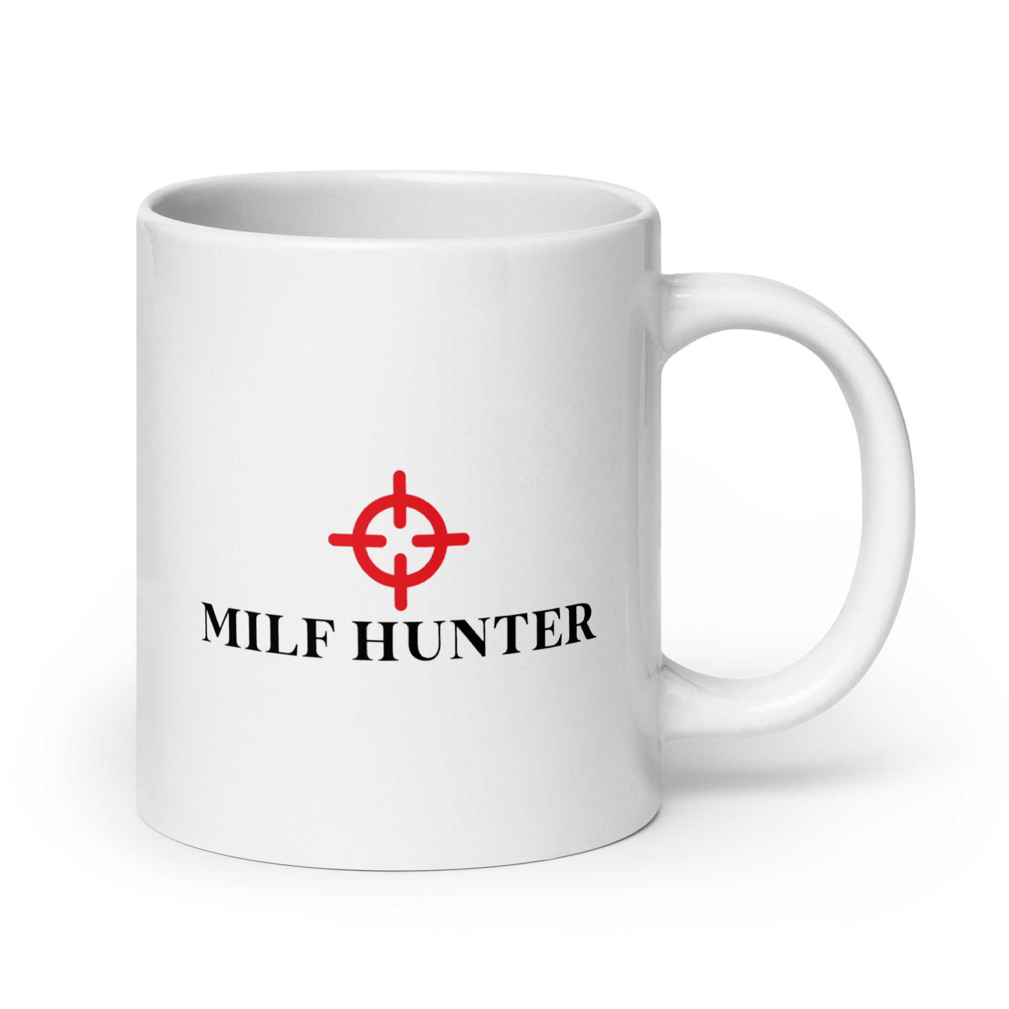 Milf Hunter White glossy mug