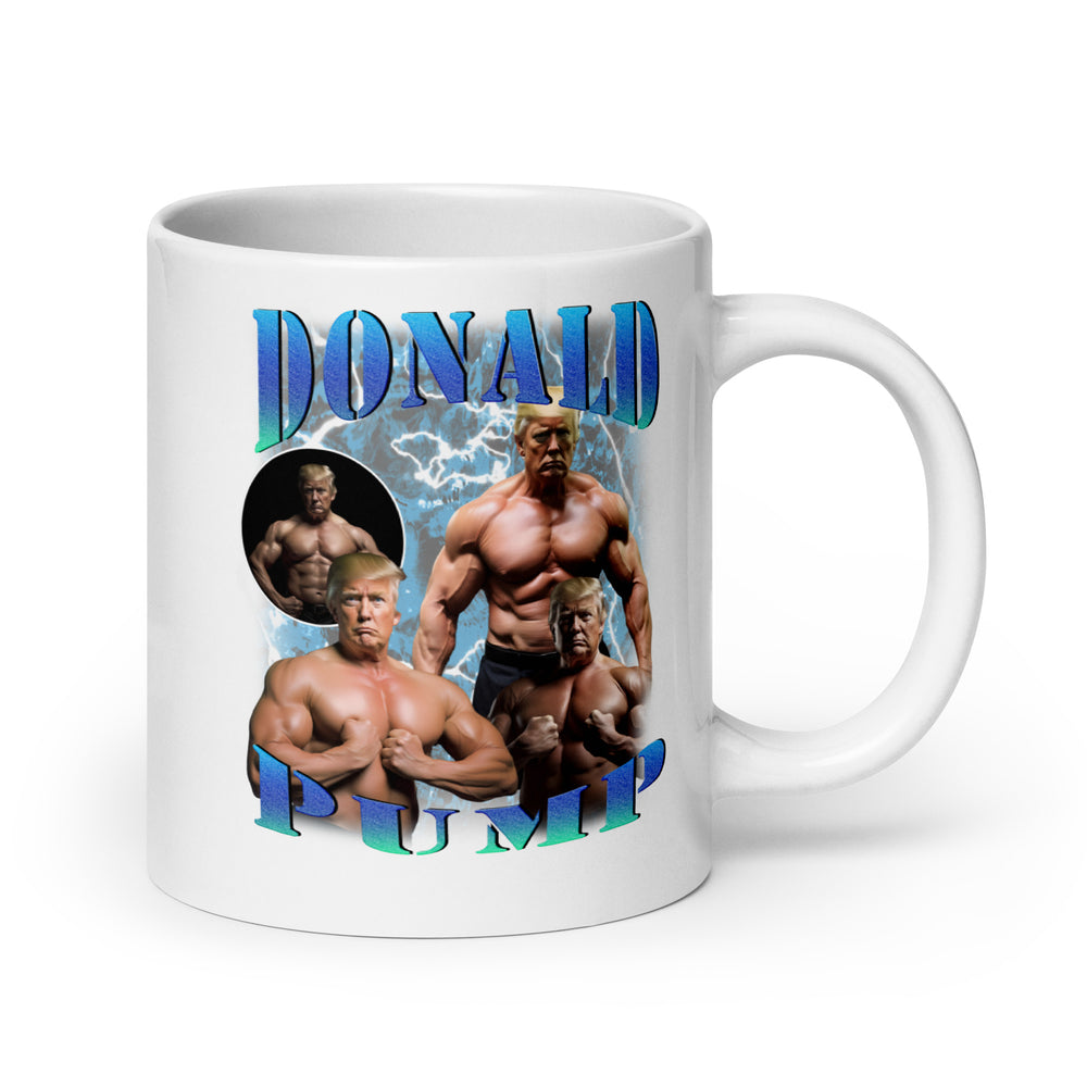 Donald Pump White glossy mug