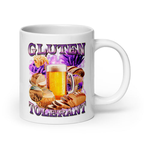 Gluten Tolerant  White glossy mug