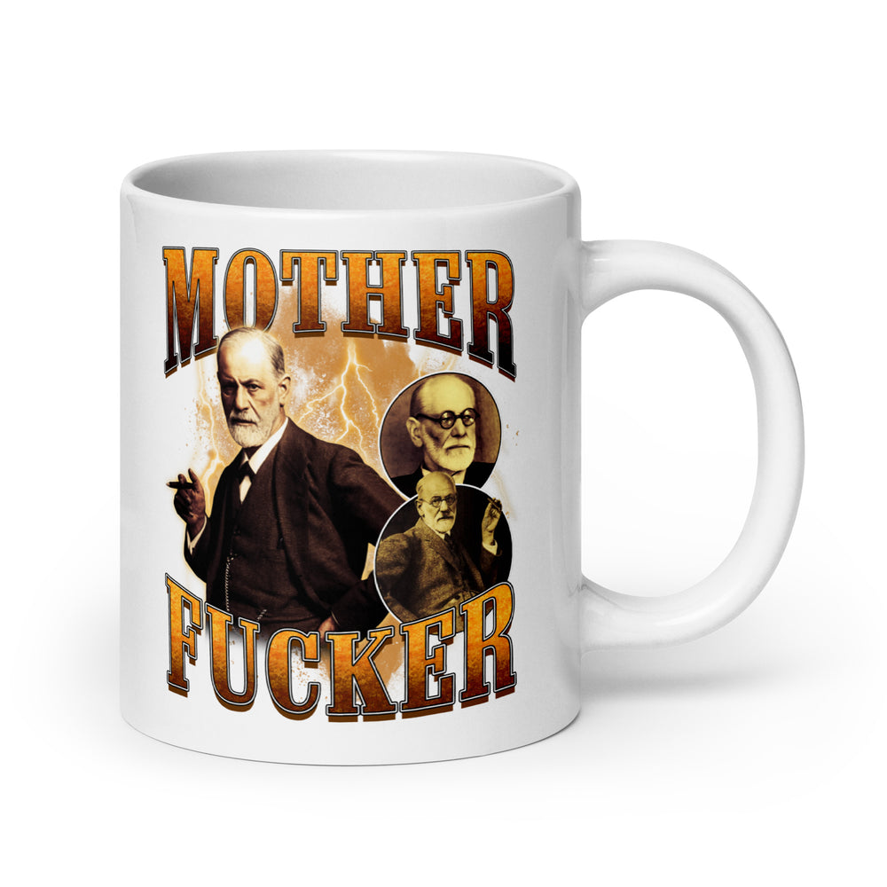 Mother Fucker White glossy mug