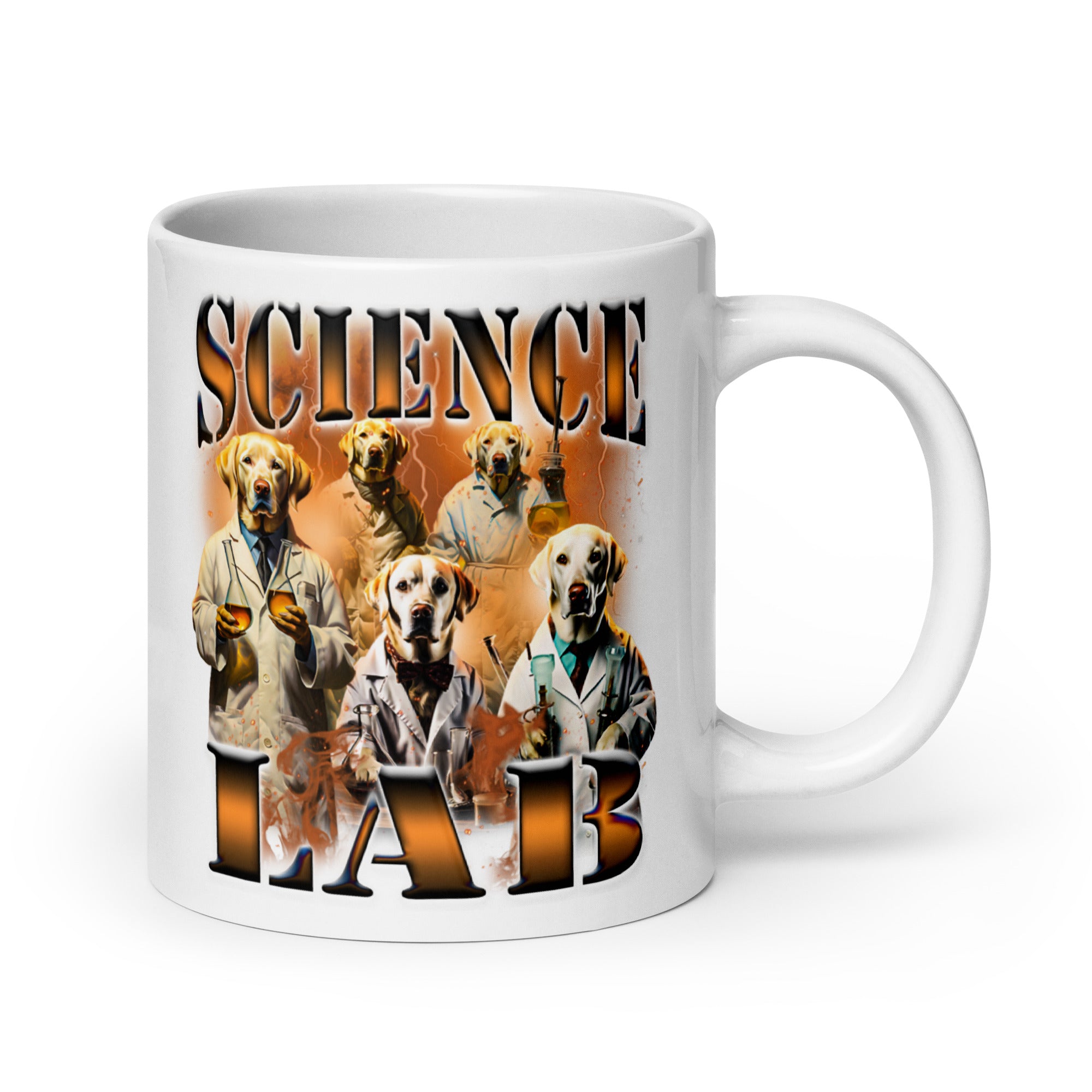 Science Lab White glossy mug