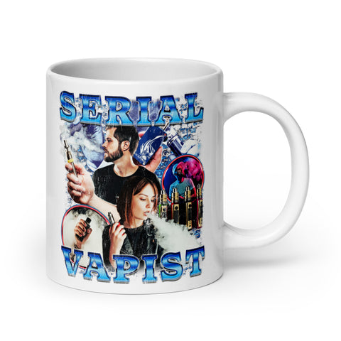 Serial Vapist  White glossy mug