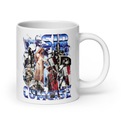 Sir Cumcise White glossy mug