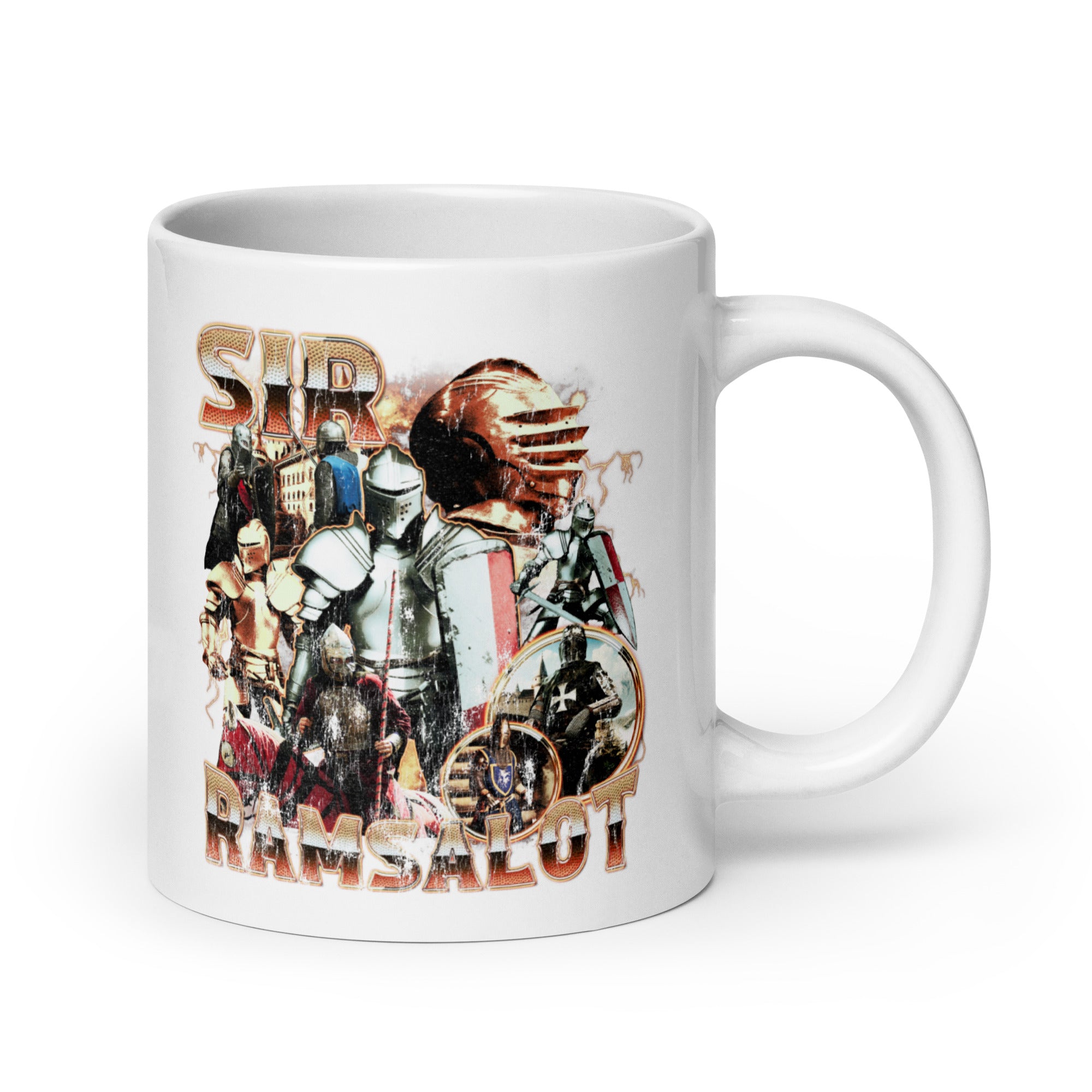 Sir Ramsalot White glossy mug